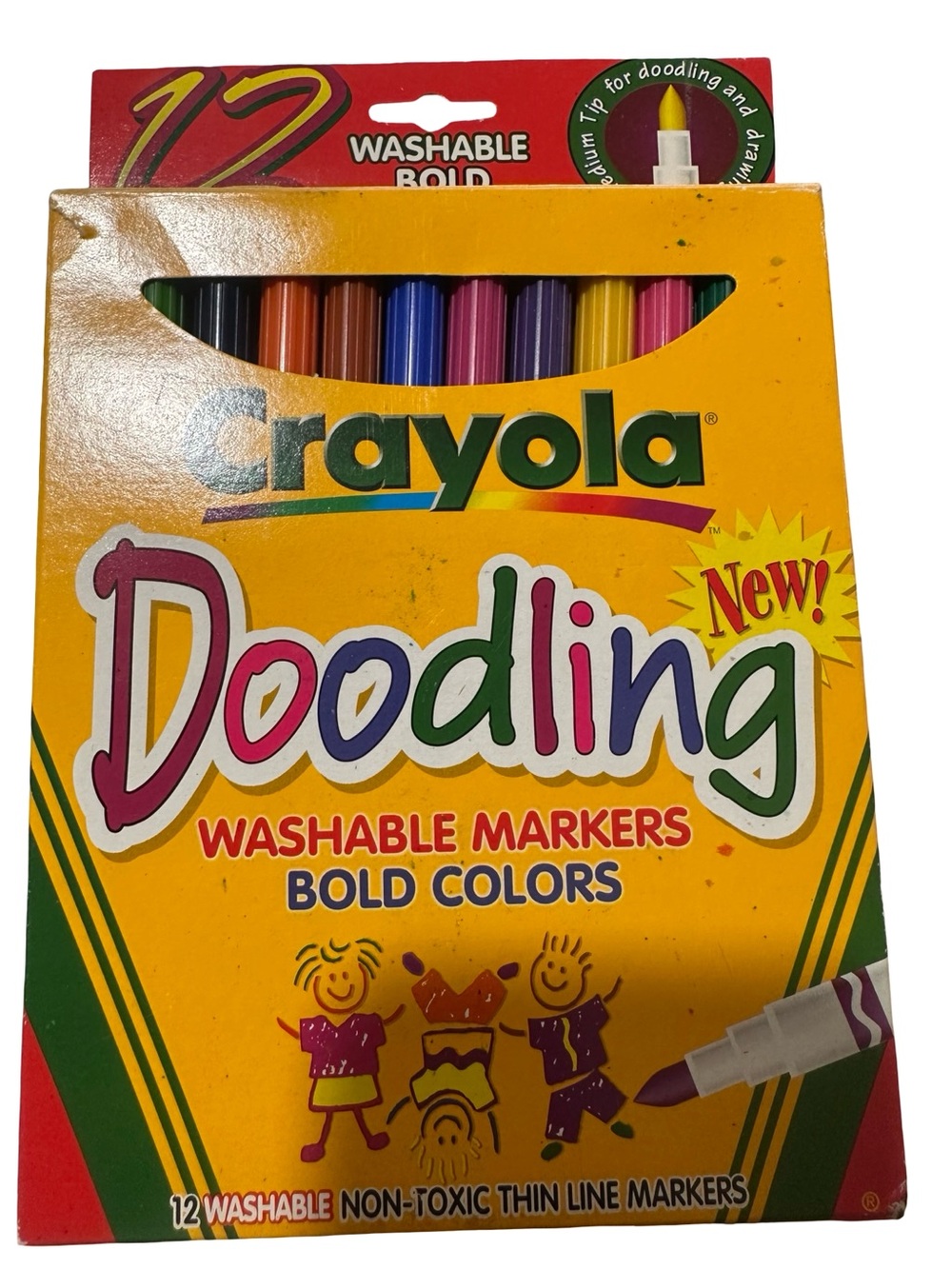Rare Vintage Crayola Doodling Markers 1998 1st Edition NIP